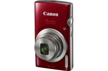 Image of Canon PowerShot ELPH 180 20MP Digital Camera Kit, Red 1096C001