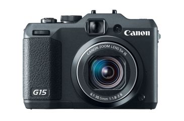 Image of Canon PowerShot G15 Camera, Black 6350B001