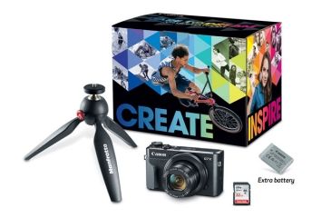 Image of Canon PowerShot G7 X Mark II Video Creator Camera Kit, Black 1066C029