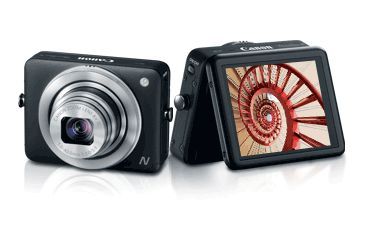 Image of Canon PowerShot N Compact Digital Camera, Black 8230B014AA