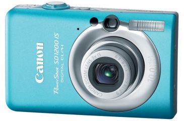 Image of Canon PowerShot SD1200 IS 10.0 Megapixel Digital Camera Kit Blue 3449B001