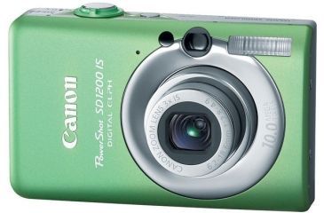 Image of Canon PowerShot SD1200 IS 10.0 Megapixel Digital Camera Kit Green 3452B001