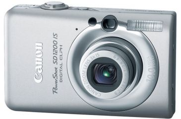 Image of Canon PowerShot SD1200 IS 10.0 Megapixel Digital Camera Kit Light Gray 3448B001