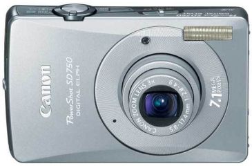 Image of Canon PowerShot SD750 Digital ELPH Camera - 7.1MP, 3x Optical Zoom, 3.0'' LCD, Silver 2239B001