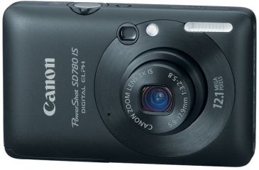 Image of Canon PowerShot SD780 IS 12.1 Megapixel Digital Camera Kit Black 3590B001 