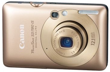 Image of Canon PowerShot SD780 IS 12.1 Megapixel Digital Camera Kit Gold 3589B001