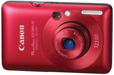 Image of Canon PowerShot SD780 IS 12.1 Megapixel Digital Camera Kit Red 3591B001