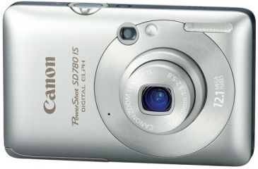 Image of Canon PowerShot SD780 IS 12.1 Megapixel Digital Camera Kit Silver 3588B001 