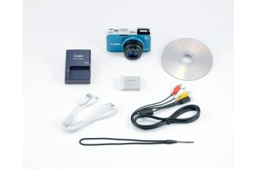 Image of Canon PowerShot SX230 HS 12.1 MP Digital Camera, Blue Included Accessories