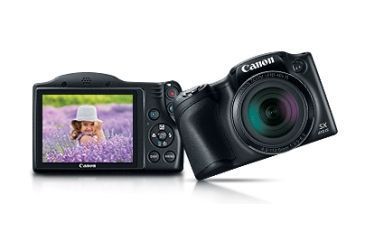 Image of Canon PowerShot SX410 IS Camera Kit with  20.0 Megapixel sensor and Canon DIGIC 4+ Image Processor, Black 0107C001