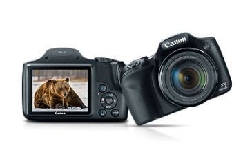Image of Canon PowerShot SX530 HS 50x (24-1200mm) Zoom Camera Kit -16.0 Megapixel High-Sensitivity CMOS Sensor, Black 9779B001