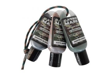 Image of Carbomask Facepaint, Black/Green/Brown 1 oz. 3 pk. 310134