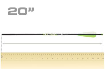 Image of Carbon Express Piledriver, Crossbolts 20 in Moon/Flat 6pk, 52140