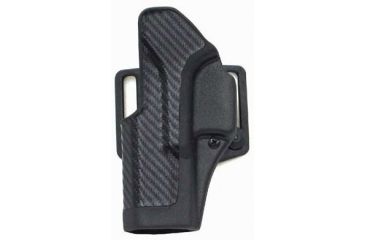 Image of BlackHawk CQC Carbon Fiber Holster w/ Beltloop & Paddle, Left, Black