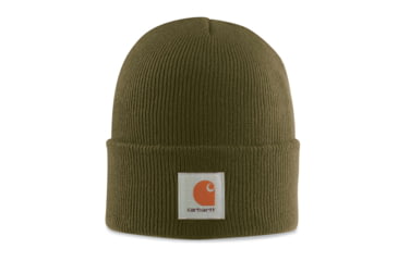 Image of Carhartt Acrylic Watch Hat for Mens, Army Green, One Size Fits All A18-ARG-OFA