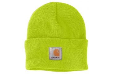 Image of Carhartt Acrylic Watch Hat for Mens, Brite Lime, One Size Fits All A18-BLM-OFA