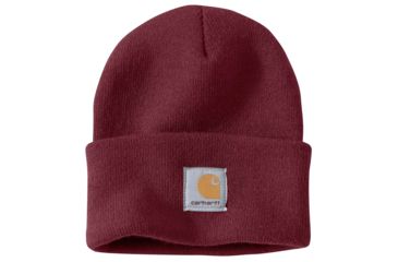 Image of Carhartt Acrylic Watch Hat for Mens, Port, One Size Fits All A18-PRT-OFA
