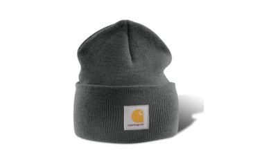 Image of Carhartt Acrylic Watch Hat - Men's-Coal Heather