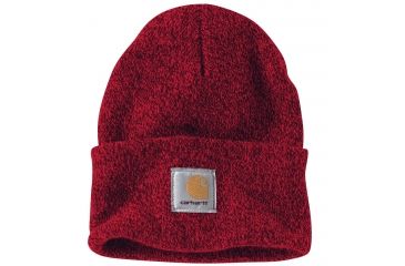 Image of Carhartt Acrylic Watch Hat - Mens, Red/Navy, One Size A18-648-OFA