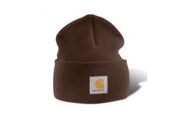 Image of Carhartt Acrylic Watch Hat - Mens-Dark Brown