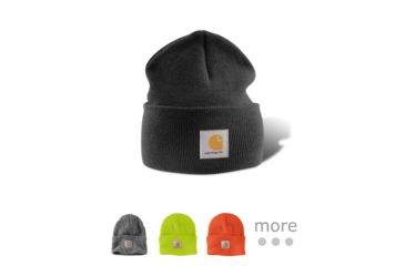 Image of Carhartt Acrylic Watch Hat - Mens, Black, Black/White, Brite Lime, Brite Orange, Carhartt Brown, Carhartt Gold