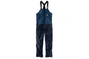 Image of Carhartt Angler Bib Pants - Mens, Dark Blue/Navy, S-REG 102984-492-REG-S