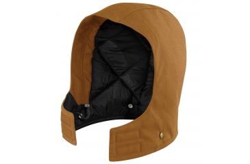 Image of Carhartt Arctic Quilt Lined Duck Hood for Mens, Carhartt Brown, Small/Extra Large 102368-211-S/X
