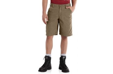 Image of Carhartt Ardmore Khaki Short - Men's-Canyon Brown-10 in-30 Waist
