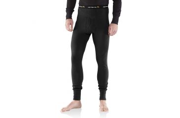 Image of Carhartt Base Force Cotton Super Cold Weather Bottom for Mens, Black, 2XL/Regular 100640-001-REG-2XL