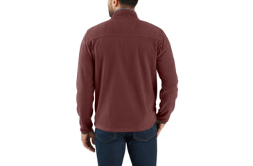 Image of Carhartt Bentzen Half Zip Fleece - Mens, Dark Cedar Heather, Large, 103831-228-REG-L