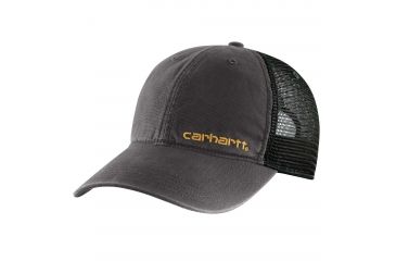 Image of Carhartt Brandt Camo Mesh Back Cap - Mens, Black, One Size 101194-001-OFA