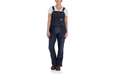 Image of Carhartt Brewster Double Front Bib Overalls - Womens, Timeworn Indigo, XXL-Tall 102443-485-TLL-XXL