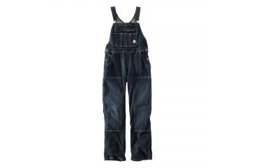 Image of Carhartt Brewster Double Front Bib Overalls - Womens, Timeworn Indigo, XXL-Tall 102443-485-TLL-XXL