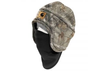 Image of Carhartt Camo Fleece 2 in 1 Headwear for Mens, Realtree Xtra, One Size Fits All A295-977-OFA