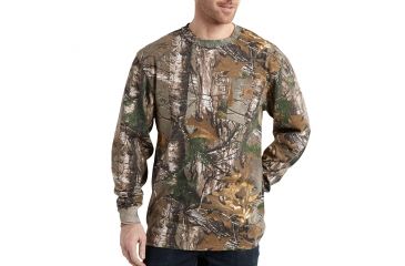 Image of Carhartt Camo Long Sleeve T-Shirt for Mens, Realtree Xtra, Small/Regular K285-977-REG-SML