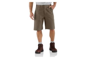 Image of Carhartt Canvas Utility Short - Men's-Mushroom-38 Waist