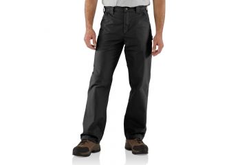 Image of Carhartt Canvas Work Dungaree for Mens, Black, 36/32 B151-BLK-32-36