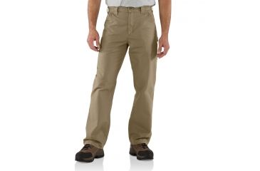 Image of Carhartt Canvas Work Dungaree for Mens, Dark Khaki, 40/32 B151-DKH-32-40