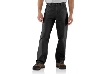 Image of Carhartt Canvas Work Dungaree-Mens, Black, 28-30, B151-BLK-30-28