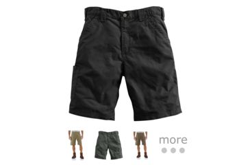 Image of Carhartt Canvas Work Short - Mens, Black, Dark Khaki, Fatigue, Light Brown, Navy, Tan