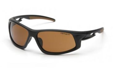 Image of Carhartt Carbondale by Pyramex Safety Ironside Bronze polarized lens with black frame CHB616DTB