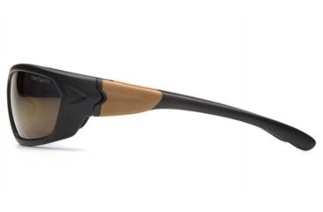 Image of Carhartt Carbondale Safety Glasses w/Antique Bronze Lens, Black/Tan, CHB290DCC
