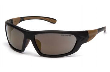 Image of Carhartt Carbondale Safety Glasses w/Antique Bronze Lens, Black/Tan, CHB290DCC