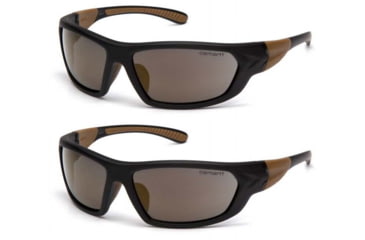 Image of Carhartt Carbondale Safety Glasses w/Antique Lens, Black, Pack of 2