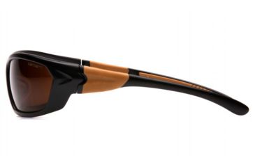 Image of Carhartt Carbondale Safety Glasses w/Bronze Lens, Black/Tan, CHB218DCC