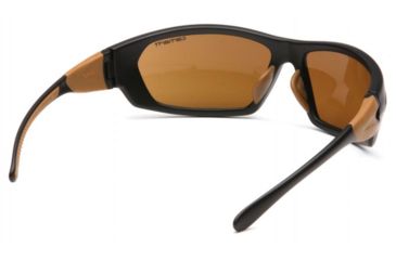 Image of Carhartt Carbondale Safety Glasses w/Bronze Lens, Black/Tan, CHB218DCC