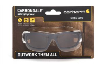 Image of Carhartt Carbondale Safety Glasses w/Bronze Lens, Black/Tan, CHB218DCC
