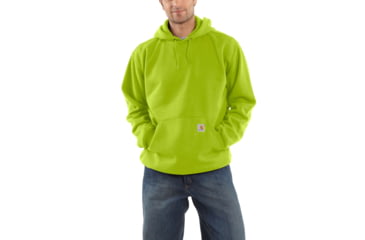 Image of Carhartt Midweight Hooded Pullover Sweatshirt - Men's, Sour Apple, Small/Regular, K121-327-REG-SML