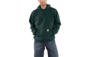 Image of Carhartt Midweight Hooded Pullover Sweatshirt - Men's, Canopy Green, Small/Regular, K121-365-REG-SML