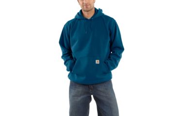 Image of Carhartt Midweight Hooded Pullover Sweatshirt - Men's, Superior Blue, Small/Regular, K121-475-REG-SML
